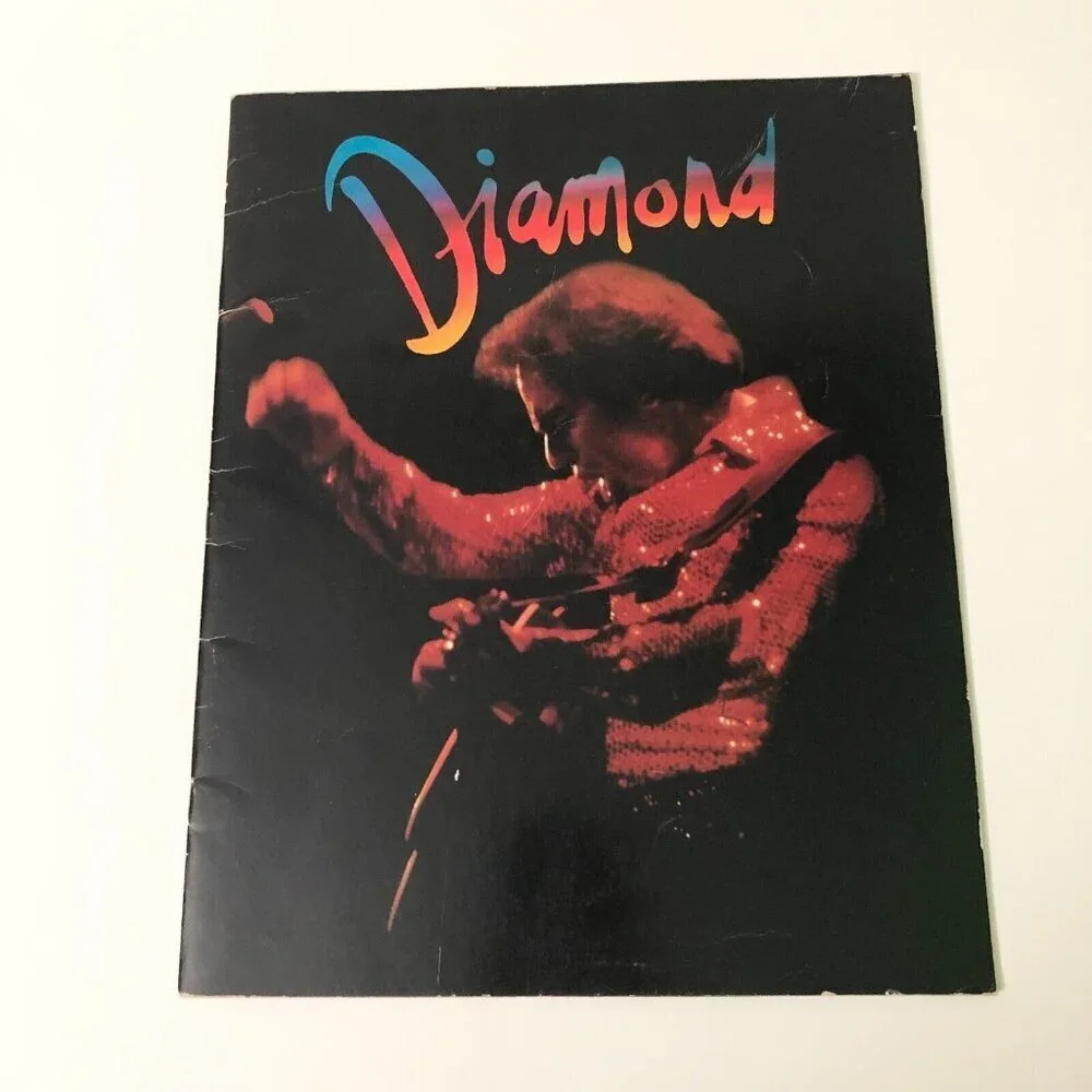 1980 Neil Diamond Concert Tour Souvenir Program Book Picture Album Tour Book